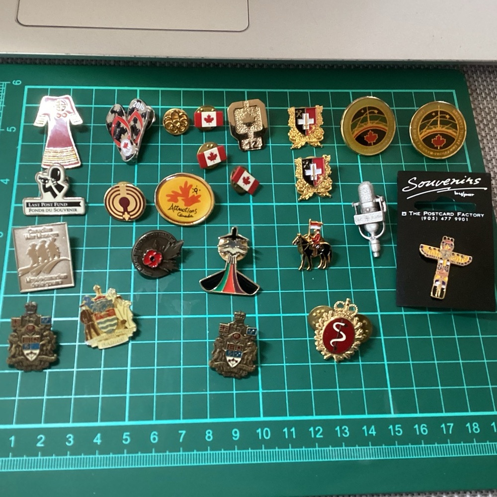 Various Canadian themed pins lot